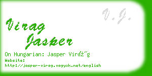 virag jasper business card